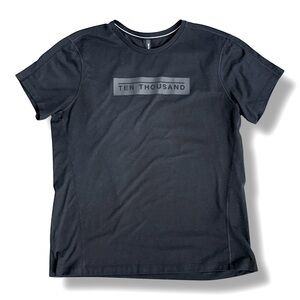 Ten Thousand Durable Logo T Shirt Black XL Short Sleeve Fitted TTKO25 Gym Run
